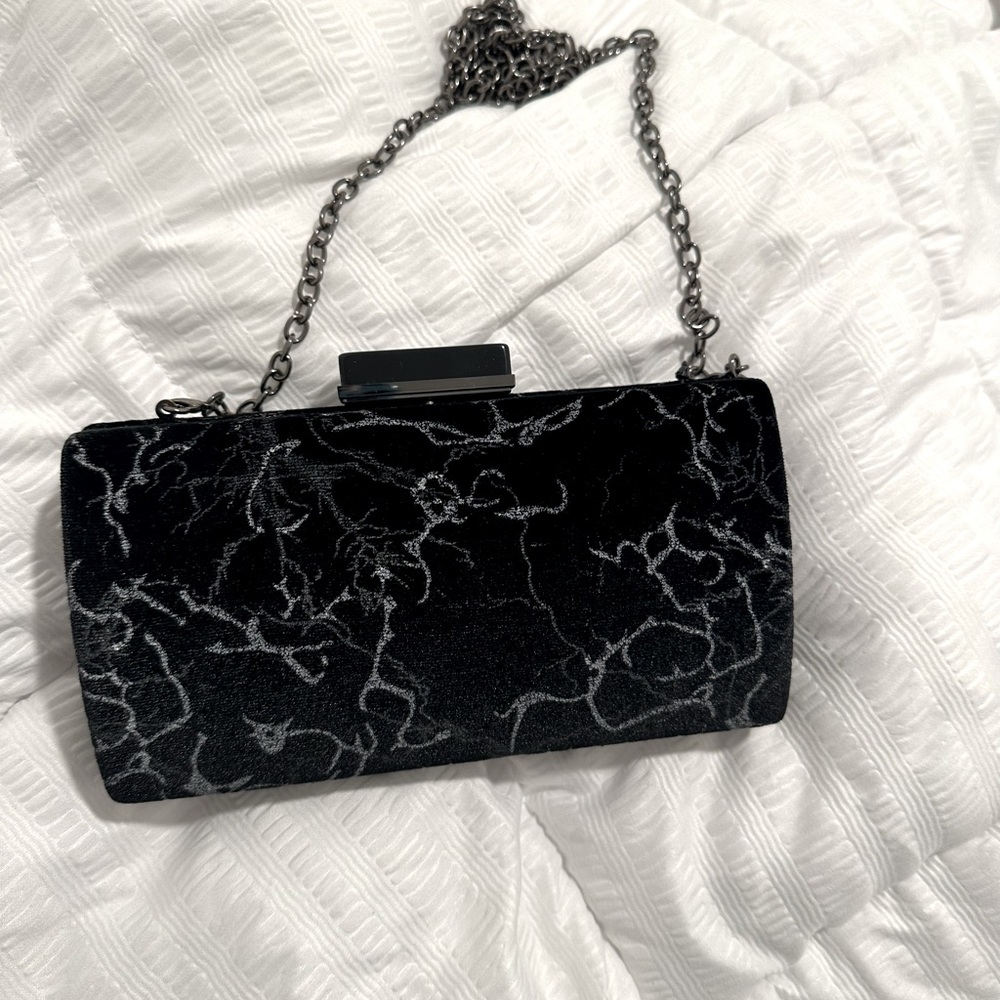 Sondra Roberts marble Evening clutch NWT